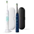 sonicare protective-clean duo hx6851/34 elektrische zahnbrste (dunkelblau/mint inkl. 2. handstck)