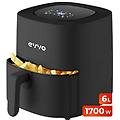 friggitrice ad aria senza olio da 6 l 1700 w ciotola antiaderente tecnologia dual cyclone