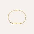 bracciale con targhetta holy oro giallo collezione holy oro giallo
