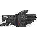 guanti moto in pelle traforati sp-2 v3 nero bian taglia m