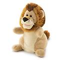 peluche marionetta leone (16x15x25cm) puppets beige e marrone 29916