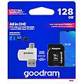 - microsd 128gb card class 10 + adpter + card reader blister