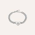 bracciale sunrise acciaio cristallo collezione sunrise bianco