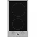 piastra in vetroceramica 2 zone 30 cm hdcc32200x nera