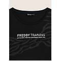 t-shirt training con motivo grafico nero donna medium