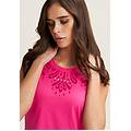 vestito senza maniche in jersey con dettagli floreali beetroot purple donna extra small