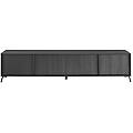 mobile tv design finitura legno nero opaco l205 cm nema