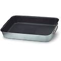 tegame rettangolare in alluminio antiaderente con maniglie mobili spessore 3 mm diam. 60x40cm