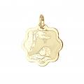 ciondolo medaglia battesimo oro giallo gl101704