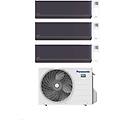 climatizzatore trial split serie etherea dark 9+12+12 con cu-3z68tbe inverter r-32 wi-fi classe a++