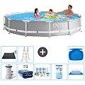 - piscina fuori terra in giro 366x76 cm grigio include accessori coordinati a2123