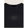 t-shirt regular con grafica oro chiaro nero donna large