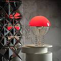 wire piccola lampada da tavolo rosso