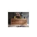 credenza in legno di quercia selvatica / cerro 202x43x80 oliato naturale montreux #152