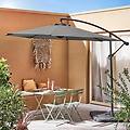 ombrellone rotondo offset 300cm. grigio
