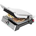- piastra con grill potenza 2000 watt colore nero / inox