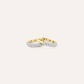 orecchini a cerchio toujours oro giallo cubic zirconia collezione toujours oro giallo