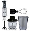 frullatore a immersione nvr-8342ba 300w a 2 velocità in acciaio inox con accessori