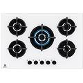 egg75372w serie 600 piano cottura a gas 5 zone steppower speed burners powerful burner 75cm bianco