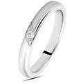 fede classica 3. 1 mm oro bianco diamante collezione fede tradizionale 375/1000 oro bianco