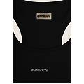 top sportivo in tessuto traspirante d. i. w. o. nylon nero donna large