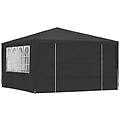 - gazebo professionale con pareti 4x4 m antracite 90 g / m²