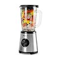 frullatore 1500w 1 75l inox funzione turbo e dosatore cristallo sicurezza