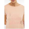 t-shirt donna in jersey modal con grafica lucida e strass pink sand donna large