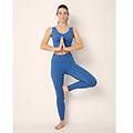 leggings sportivi super stretch fitness lux / blu avio / l blu avio