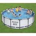 set piscina fuori terra steel pro max rotonda 457x122 cm