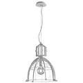 luce ambiente design lampadario industriale urban bianco paralume bianco e27 ø40cm