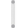 radiatore acciaio tubolare ardesia bianco ral 9010 4 colonne h 656 interasse 600 w 1466 a 16