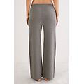 pantaloni lunghi a palazzo 100% cashmere donna grigio taglia s