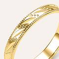 fede classica diamantata 3 mm oro giallo collezione fede fantasia 375/1000 oro giallo