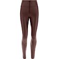 pantaloni push up wr. up similpelle vita super alta french roast donna extra small