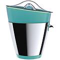 spremiagrumi elettrico tix turchese acciaio inox 90w antigoccia 2 coni