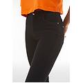 jeans skinny vita regular in denim sostenibile jeans nero-cuciture in tono donna small