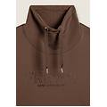 felpa sportiva da donna con spacchi laterali e logo frontale fossil donna extra small
