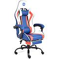 connect poltrona gaming di013 in ecopelle ergonomica reclinabile con poggia gambe portata max 100