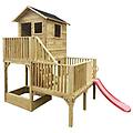 - jeje casetta in legno per bambini con scivolo