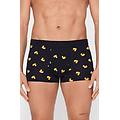boxer in cotone elasticizzato stampato uomo nero tama&ntilde;o m