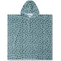 accappatoio panterato poncho in cotone verde 65 x 65 cm