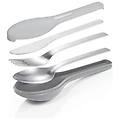 posate acciaio inossidabile set 3 pezzi travel move