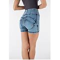 shorts push up wr. up vita alta in denim navetta ecologico marble wash lunarcolorl. blue-blue seams