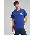 t-shirt in jersey con stampa sul petto
