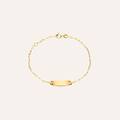 bracciale con targhetta holy oro giallo collezione holy oro giallo