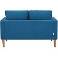 milanihome. it divano in tessuto 2 posti colorato di design scandinavo moderno blu 124 x 82 x 73 cm