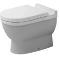 starck3 wc a terra con scarico a pavimento bianco lucido codice prod 0124090000