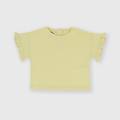 t-shirt in jersey da bambina giallo taglia 12m