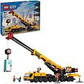 60409 city gru da cantiere mobile gialla concon funzioni realistiche e 4 minifigure per bambini da